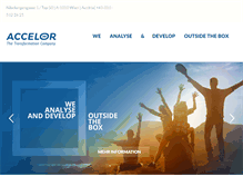 Tablet Screenshot of accelor.at